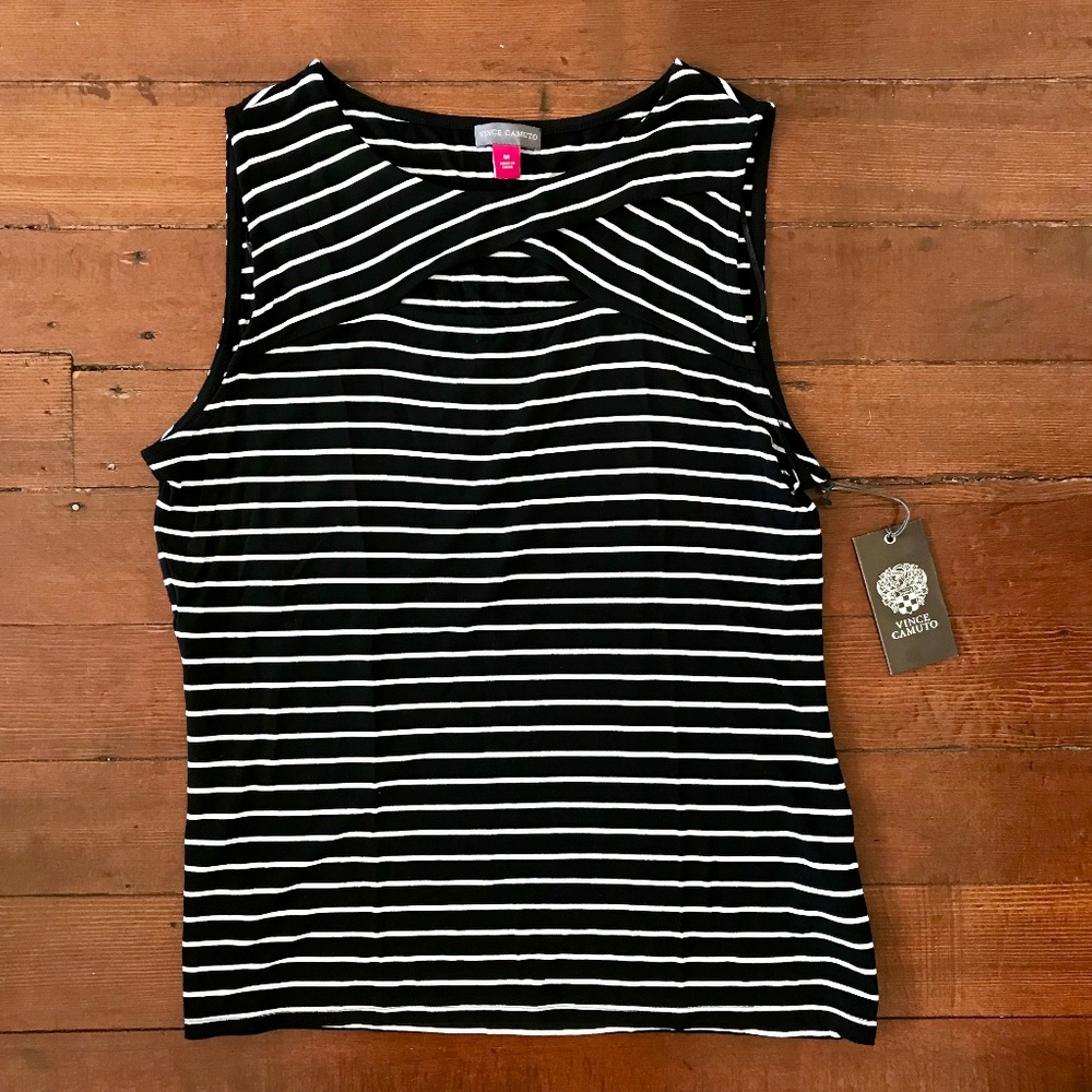 NWT Vince Camuto Soft Cutout Top